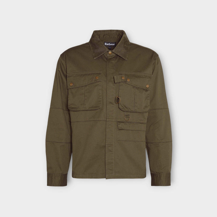 Barbour Oakmoor Overshirt In Green 