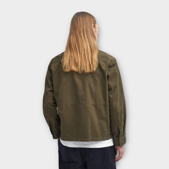 Barbour Oakmoor Overshirt In Green 