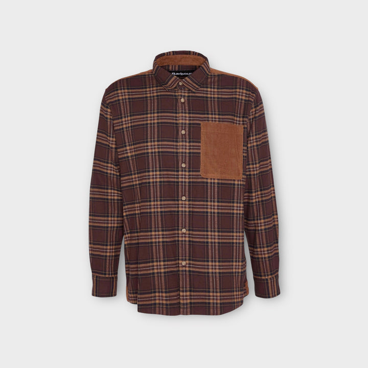 Barbour Wolfwood Shirt In Brown