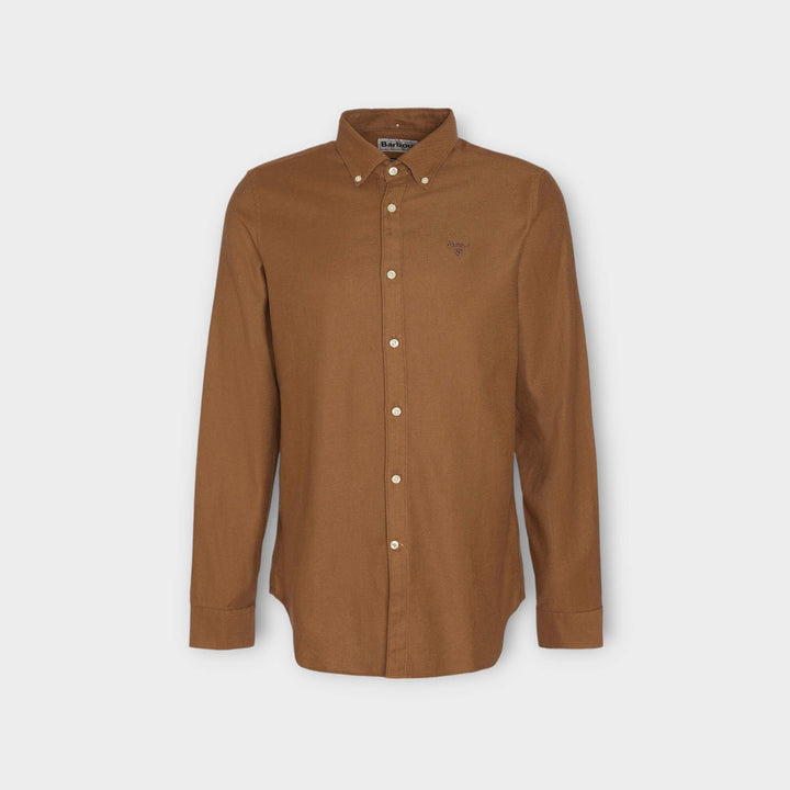 Barbour Twillbridge Shirt In Dark Sand