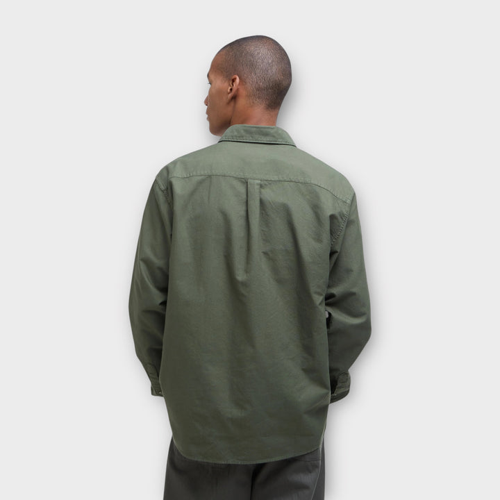 Barbour Garment Dyed Oxford Relaxed Skjorte I Light Sage