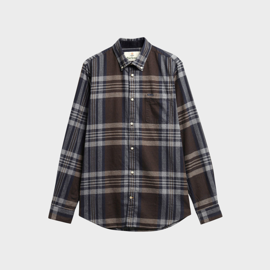 Barbour Dovedale Tailored Skjorte I Dark Sand