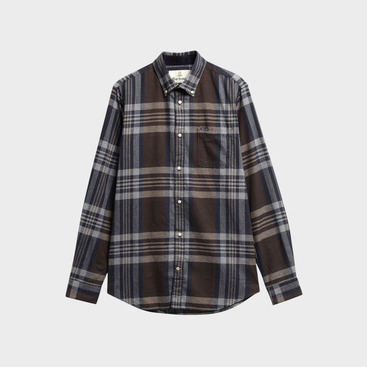 Barbour Dovedale Tailored Skjorte I Dark Sand