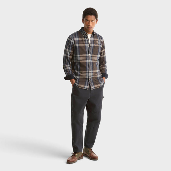 Barbour Dovedale Tailored Skjorte I Dark Sand
