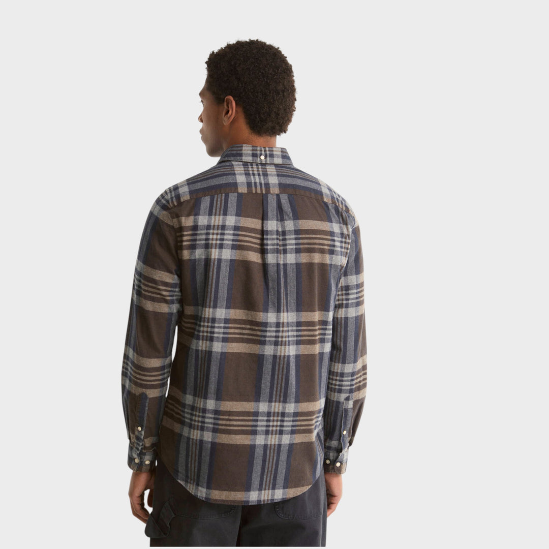 Barbour Dovedale Tailored Skjorte I Dark Sand