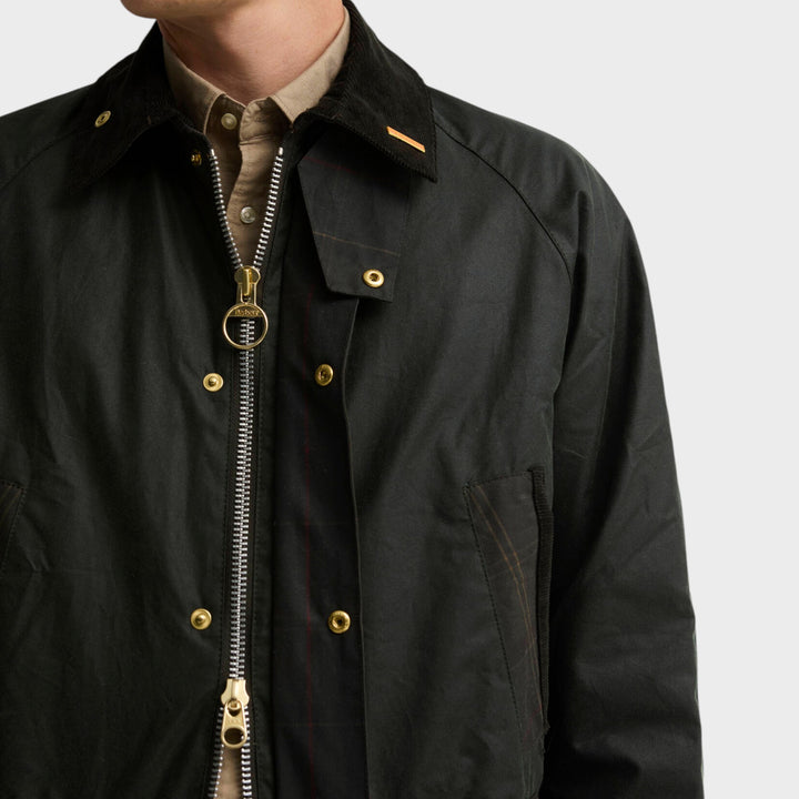 Barbour Icons Patch Bedale Wax Jacket I Sage