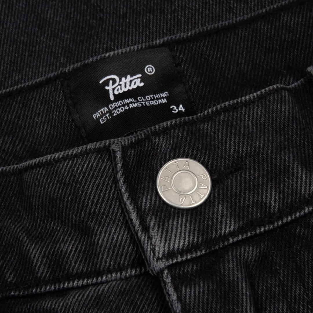 Patta Whiskers Denim Shorts I Black