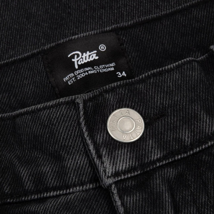 Patta Whiskers Denim Shorts I Black