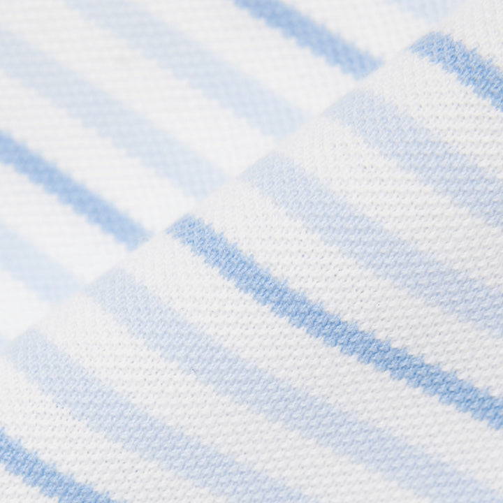 Lacoste Classic Fit Striped Petit Piqué Polo I Hvid/Blå Striber