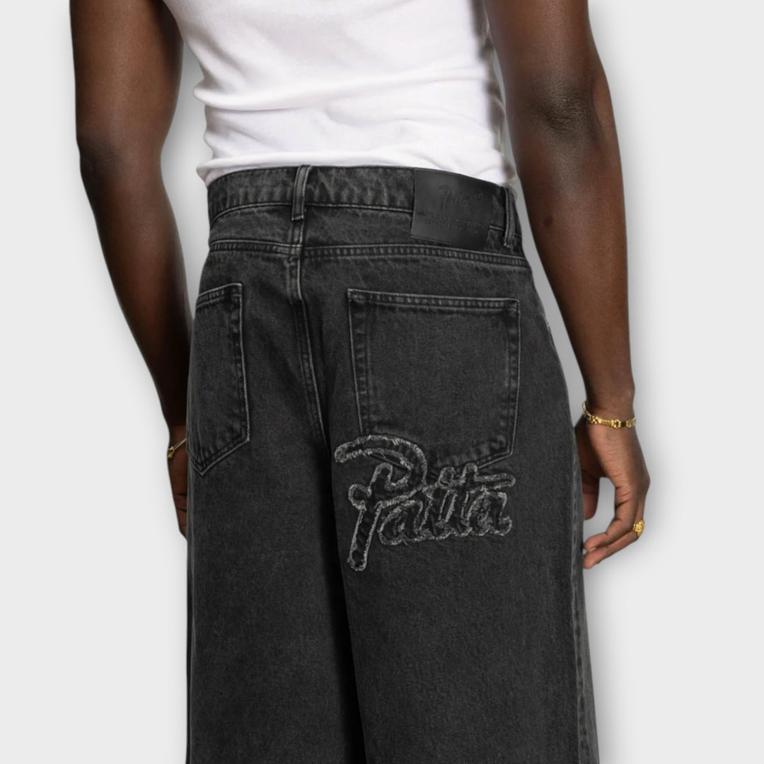 Patta Whiskers Denim Shorts I Black