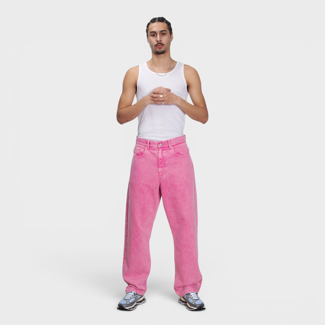 Patta Acid Wash Denim Pants I Pink