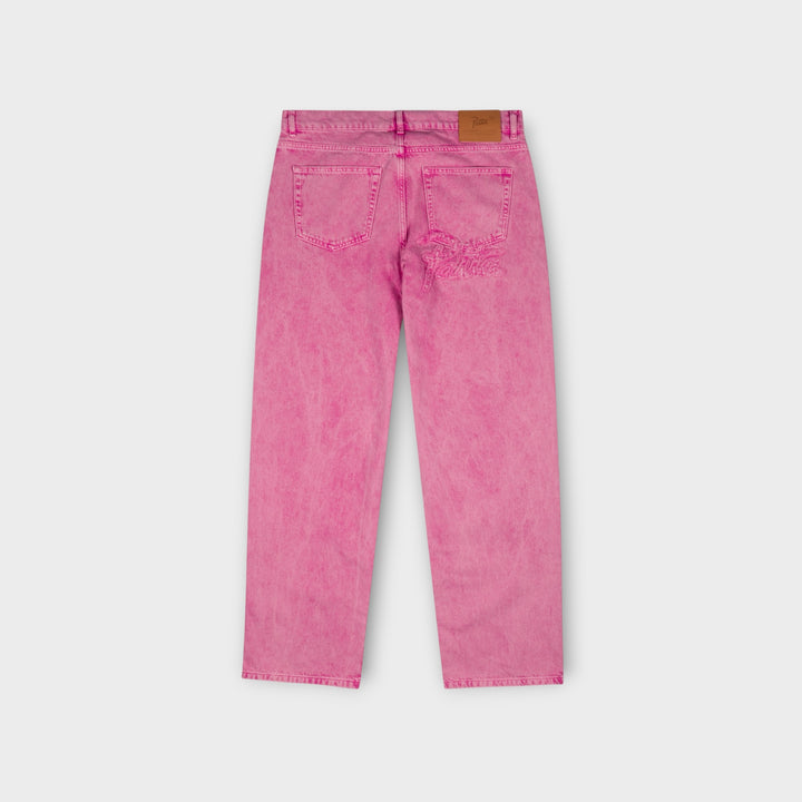 Patta Acid Wash Denim Pants I Pink