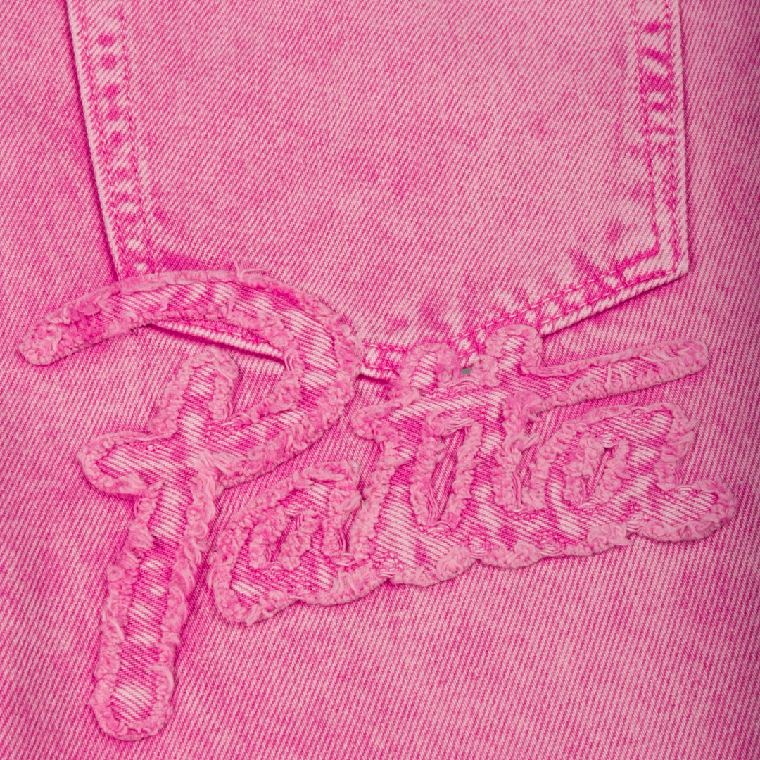 Patta Acid Wash Denim Pants I Pink
