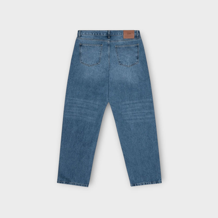 Patta Laser Print Whiskers Denim Pants I Lyse Blå