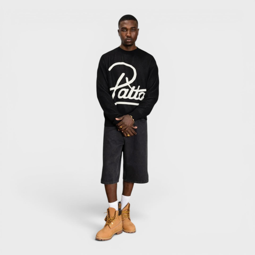 Patta Hearted Jumper I Sort