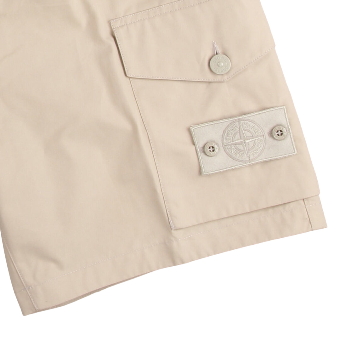 Stone Island bermuda shorts beige logo