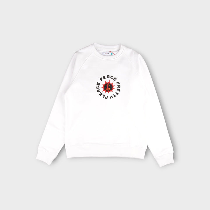 Le Fix Pretty Please Crewneck I Hvid