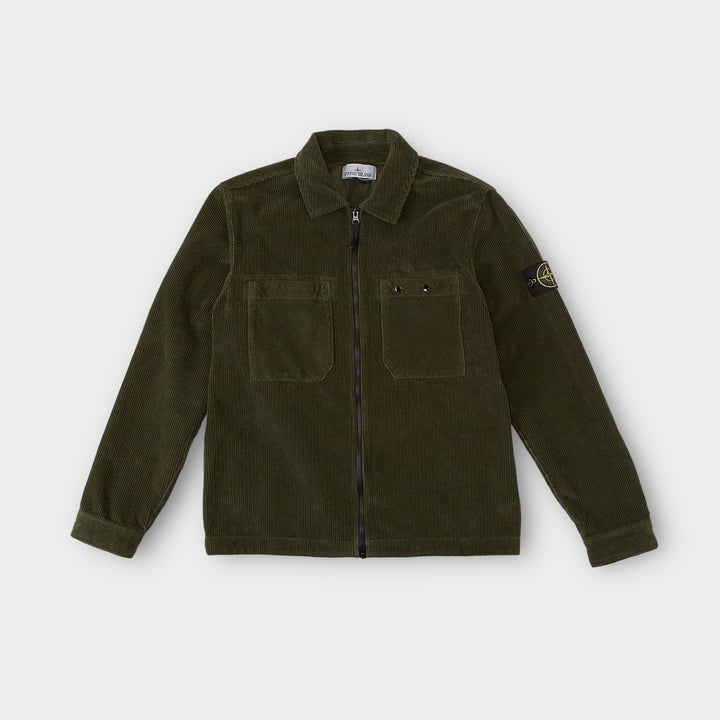 Stone Island 11604 Corduroy Overshirt I Grøn