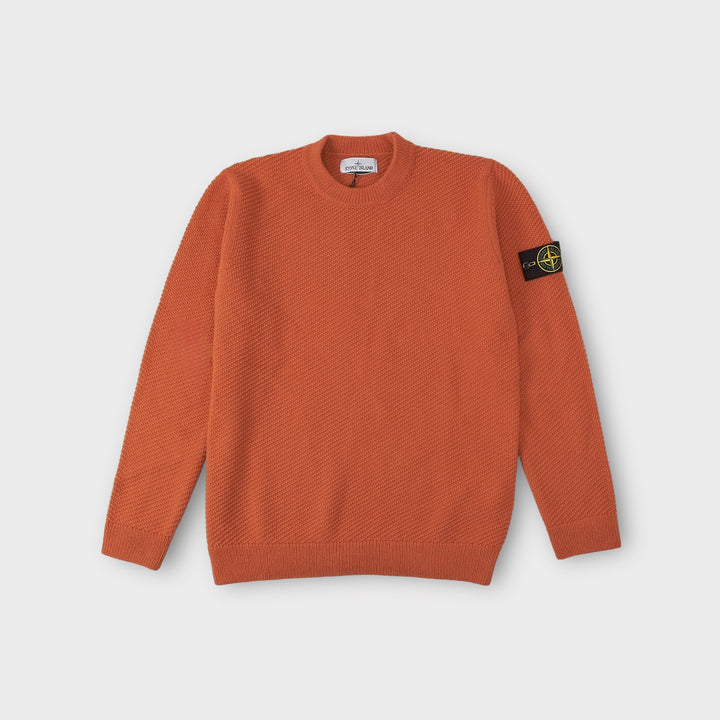 Stone Island 531B6 Crewneck Knit In Orange