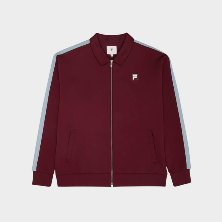 FILA COMO Relaxed Taped Track Jacket In Fig
