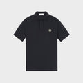 Stone Island Patch Logo Polo In Navy