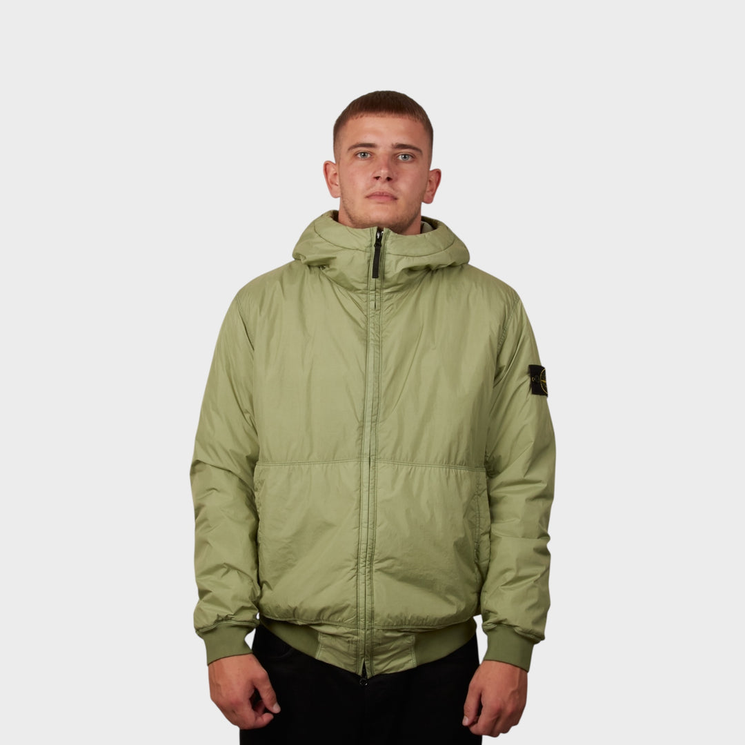 Stone Island Garment Crinkle Reps Jacket In Green