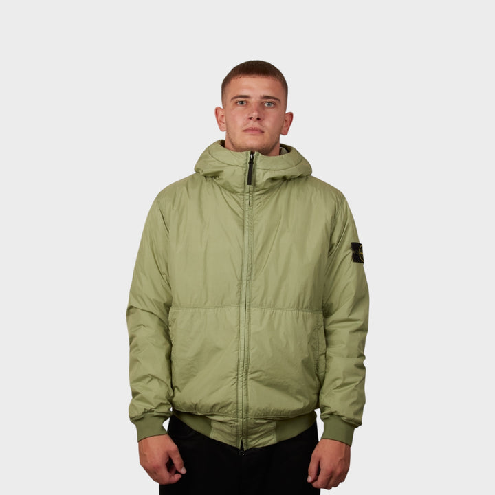 Stone Island Garment Crinkle Reps Jacket In Green