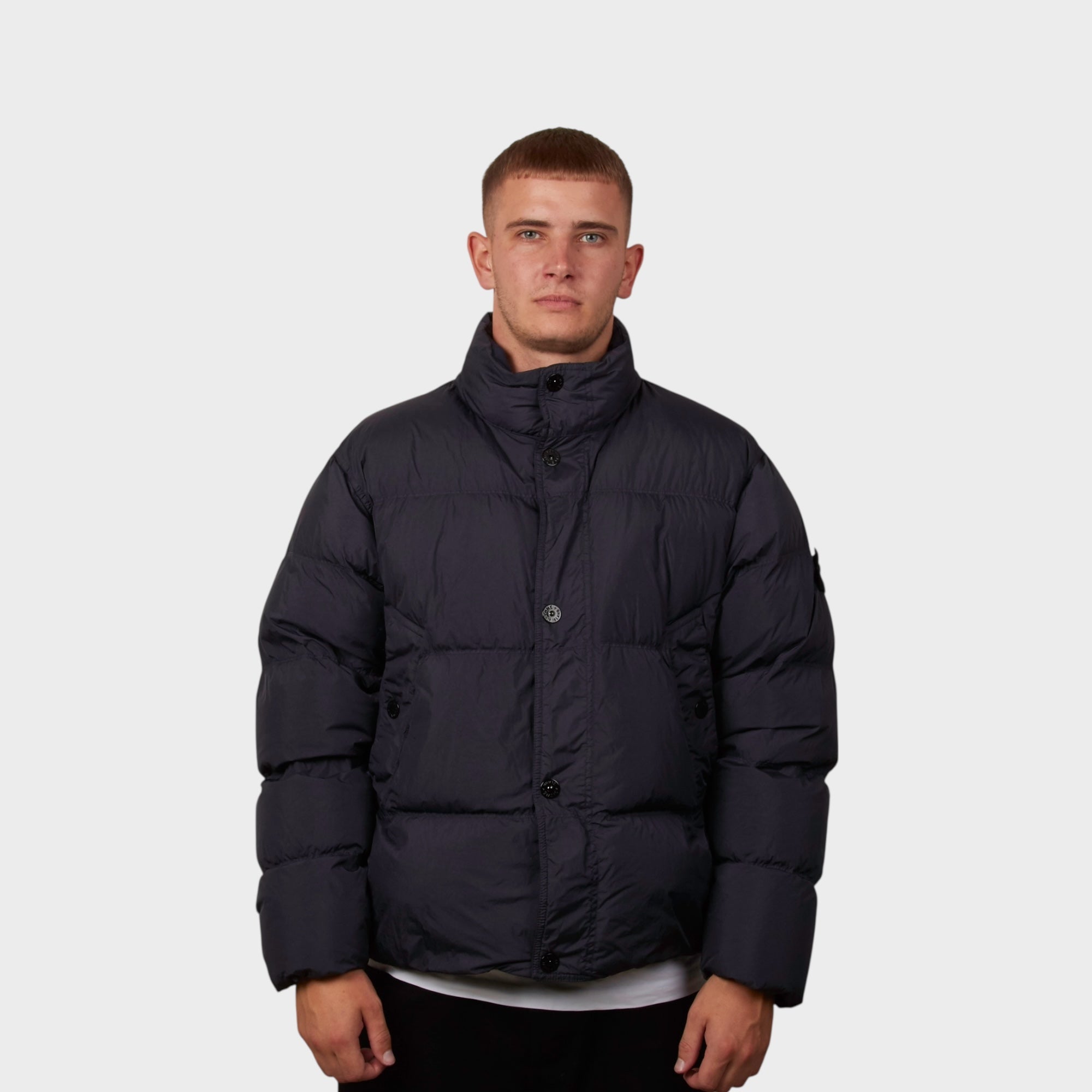 Stone Island Garment Crinkle Reps Down Jacket In Navy – Le-fix.com