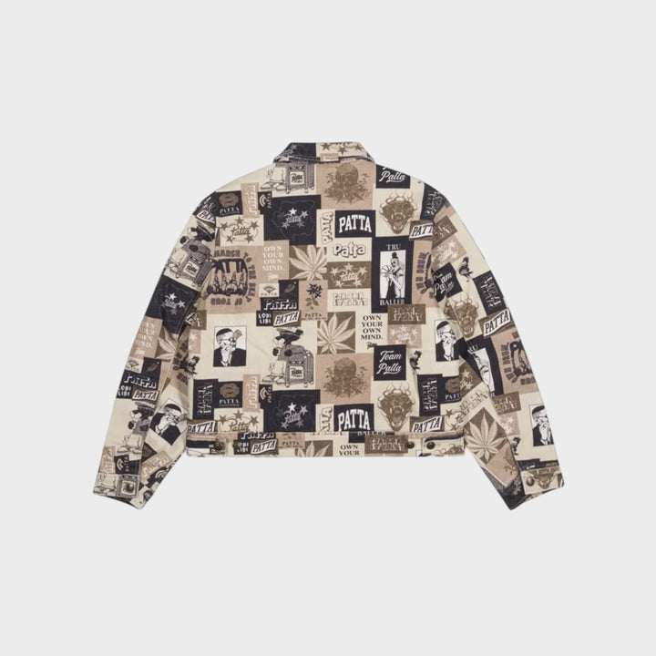 Patta Collage Insulated Canvas Jakke I Multi