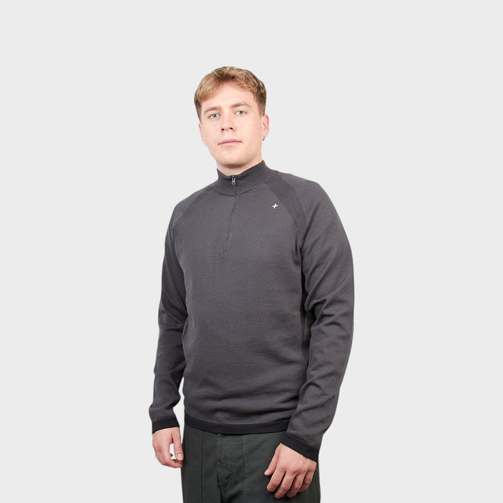 Stone Island Stellina Q-Zip Sweater I Mørkegrå