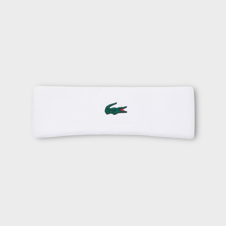 Lacoste Bouclette Jersey Sport Pandebånd I Hvid