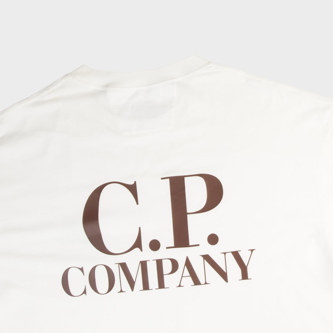 C.P. Company 30/1 Jersey Logo T-Shirt I Gauze White