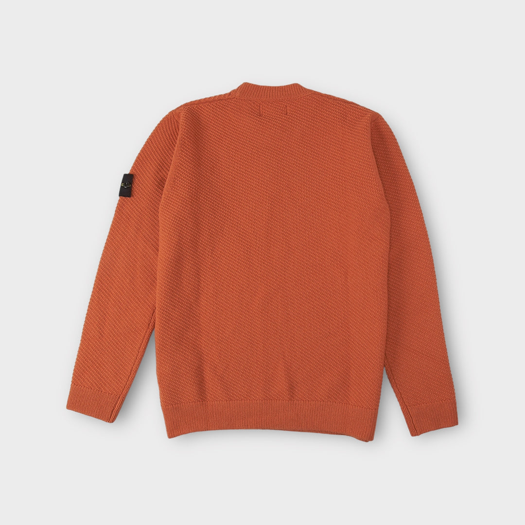 Stone Island 531B6 Crewneck Knit In Orange