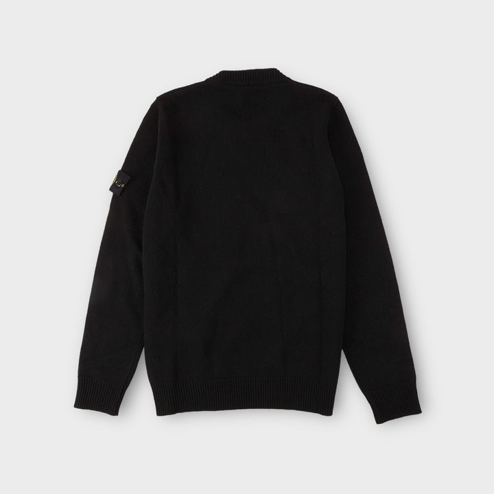 Stone Island 508A3 Wool Crewneck Knit I Sort