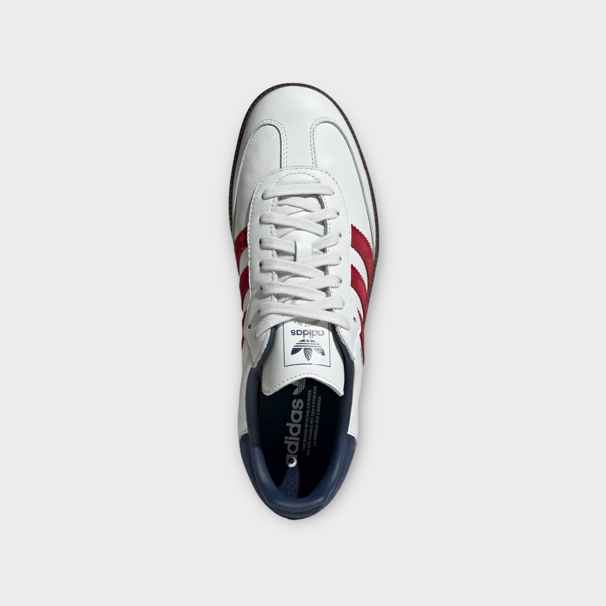 Adidas jeans white red online