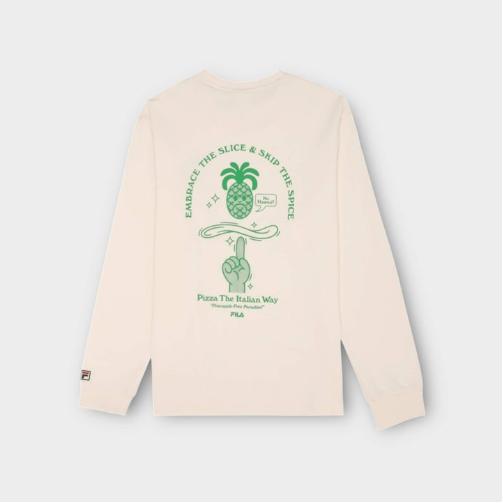 FILA PIZZA Relaxed Graphic LS T-shirt