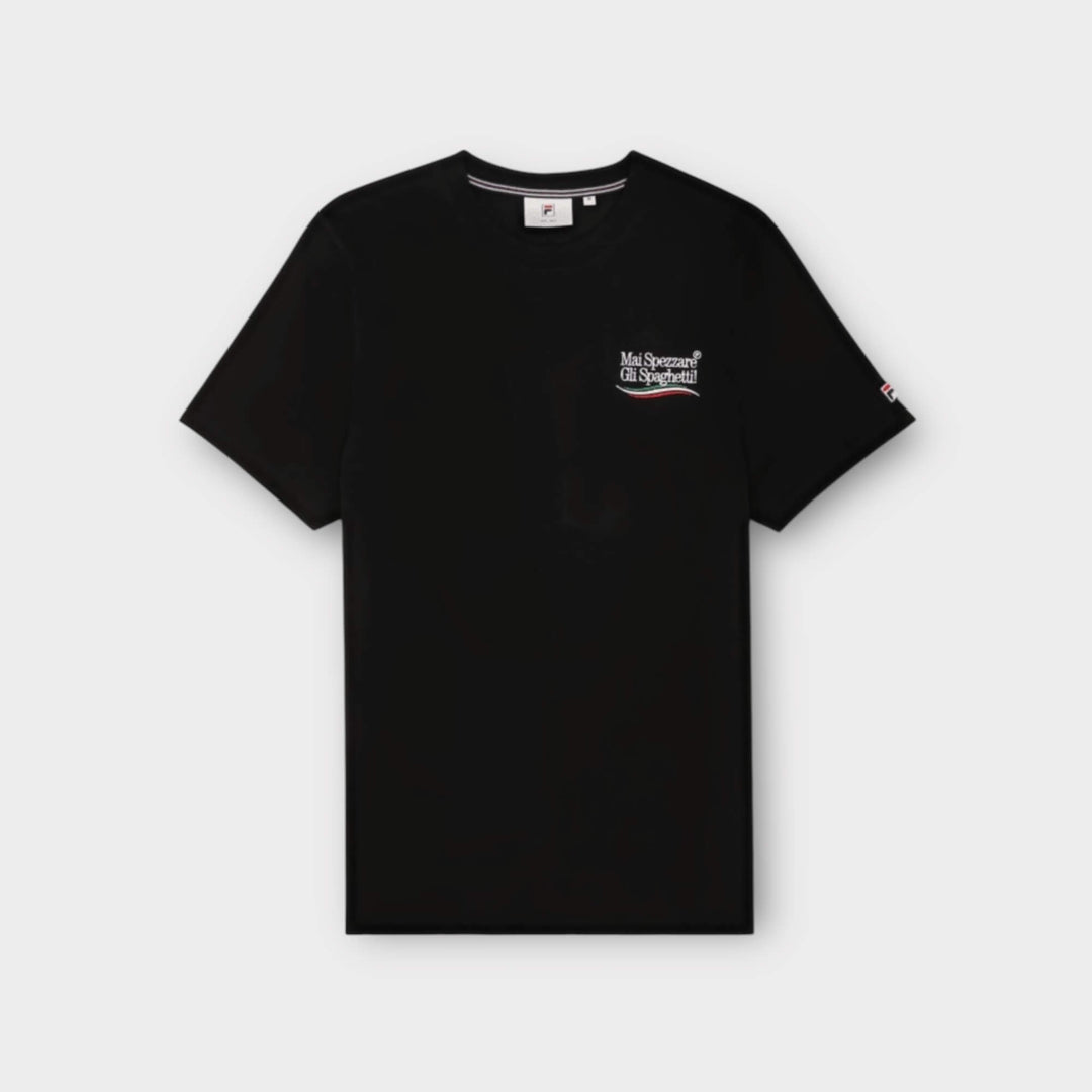 FILA NAVIGLI PASTA Regular Graphic SS T-shirt In Black