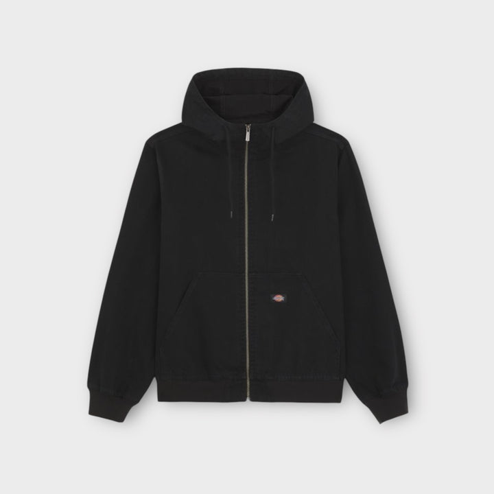 Dickies Hilham Hooded Canvas Jakke I Sort