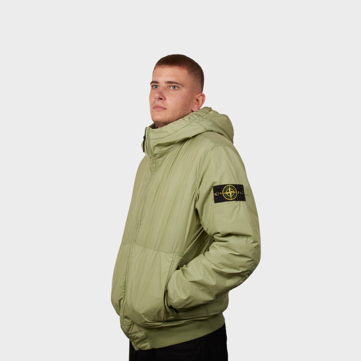 Stone Island Garment Crinkle Reps Jacket In Green