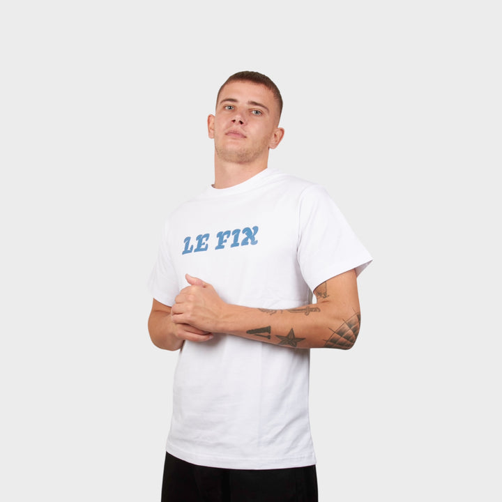 Le Fix Play Letter T-Shirt I Hvid