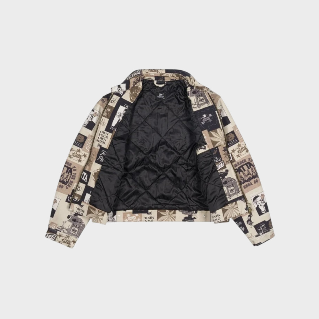 Patta Collage Insulated Canvas Jakke I Multi