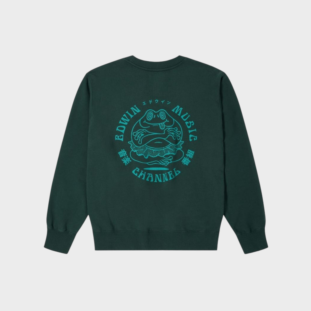 Edwin Music Channel Sweatshirt In Green