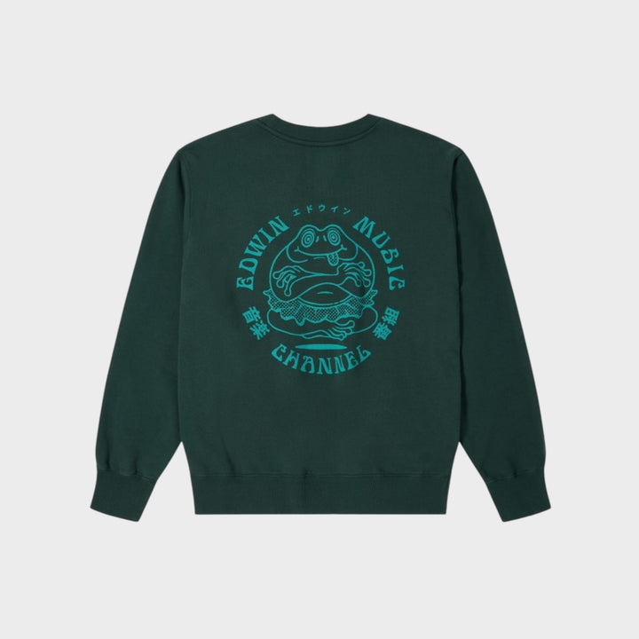 Edwin Music Channel Sweatshirt In Green