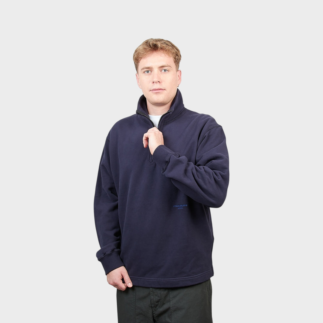Stone Island Marina Half Zip Sweatshirt I Navy