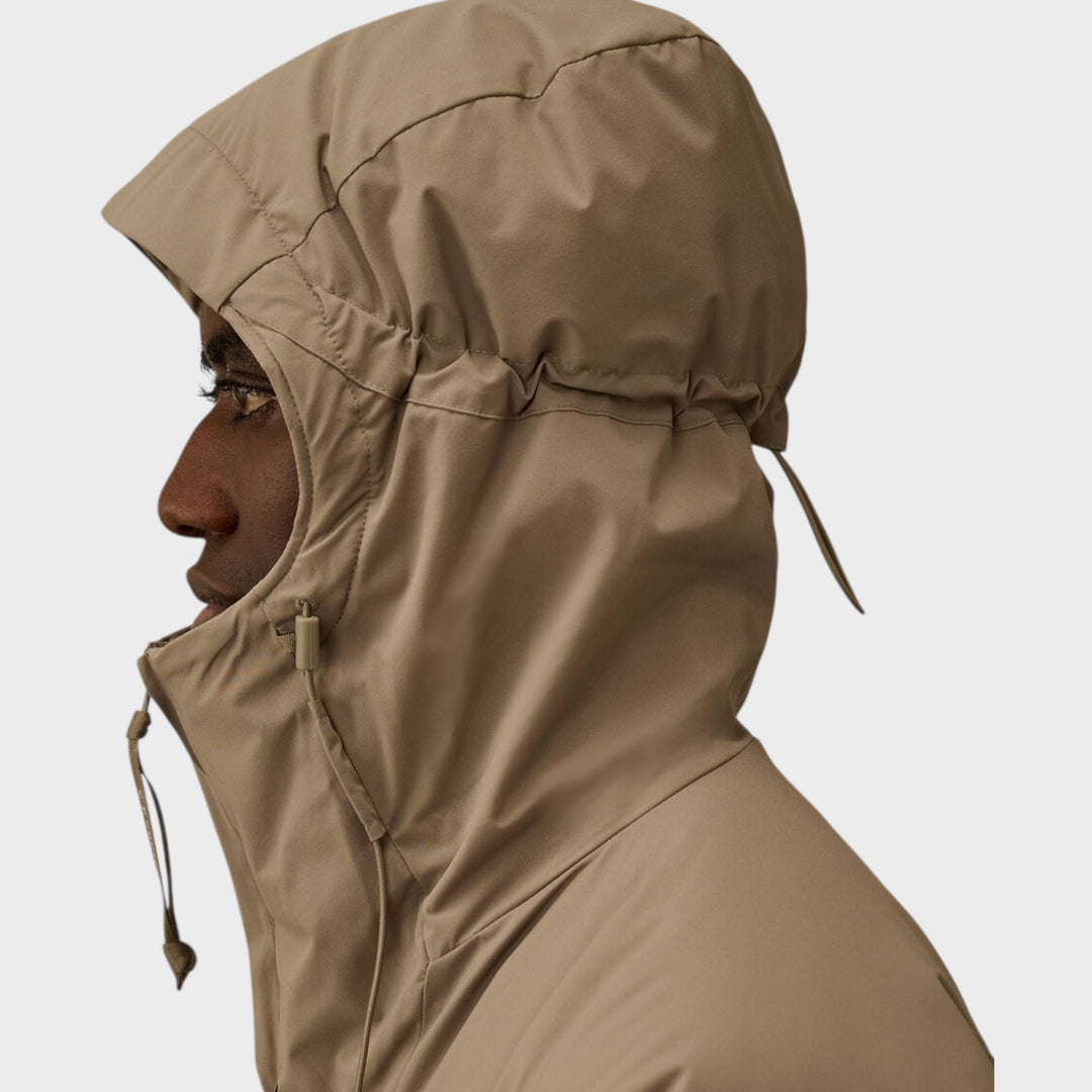 CP Company Pro-Tek Hooded Padded Jacket In Fungi Grey