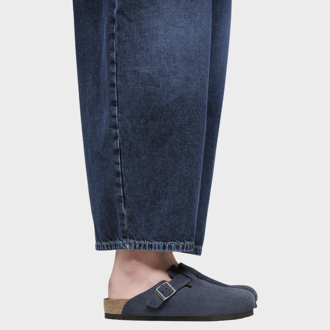 Birkenstock Boston Suede Leather I New Navy