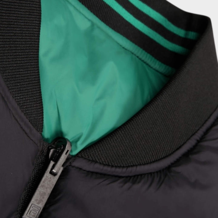 FILA MILANO Regular Reversible Lightweight Vest In Black