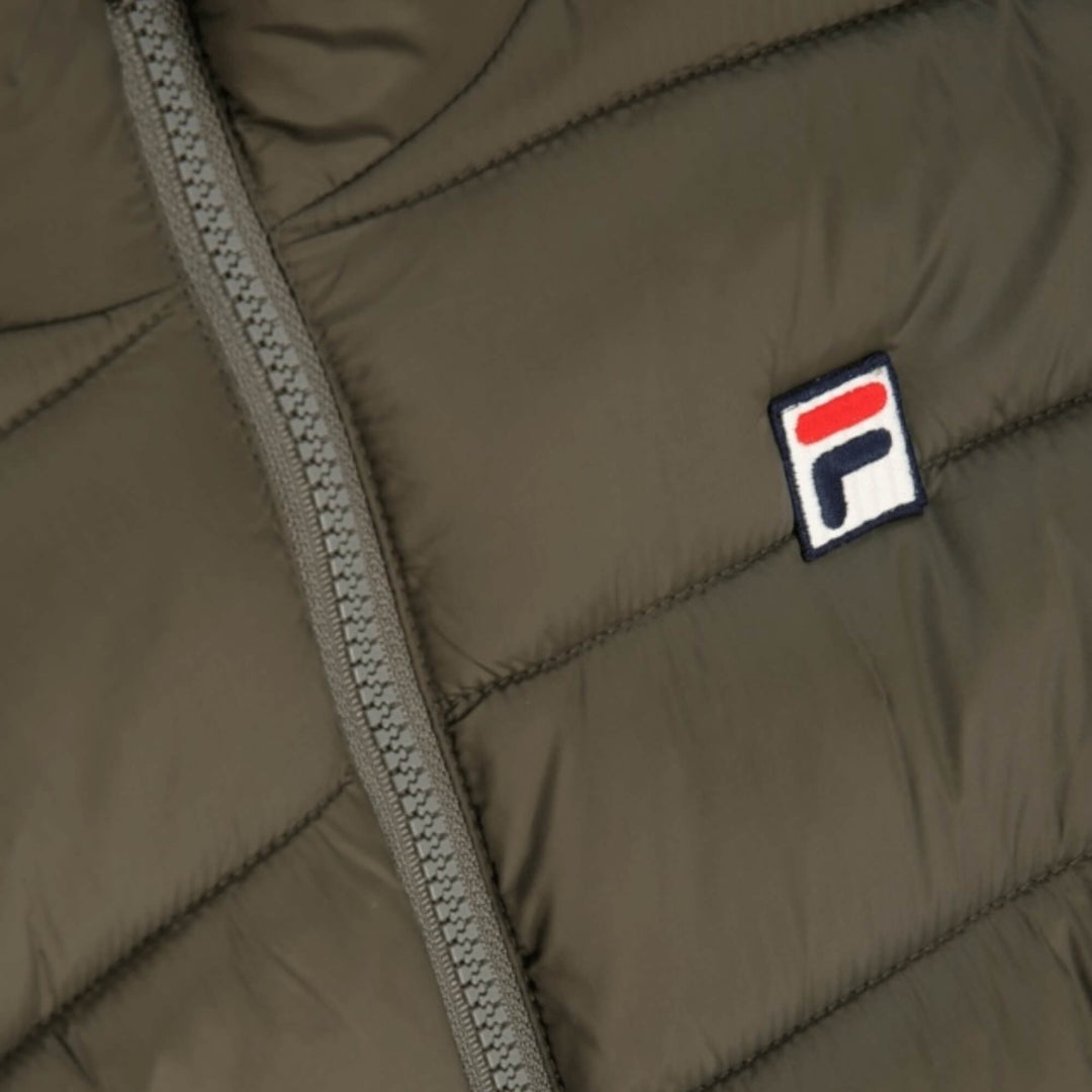 FILA Milano Regular Thin Puffer Jacket In Army