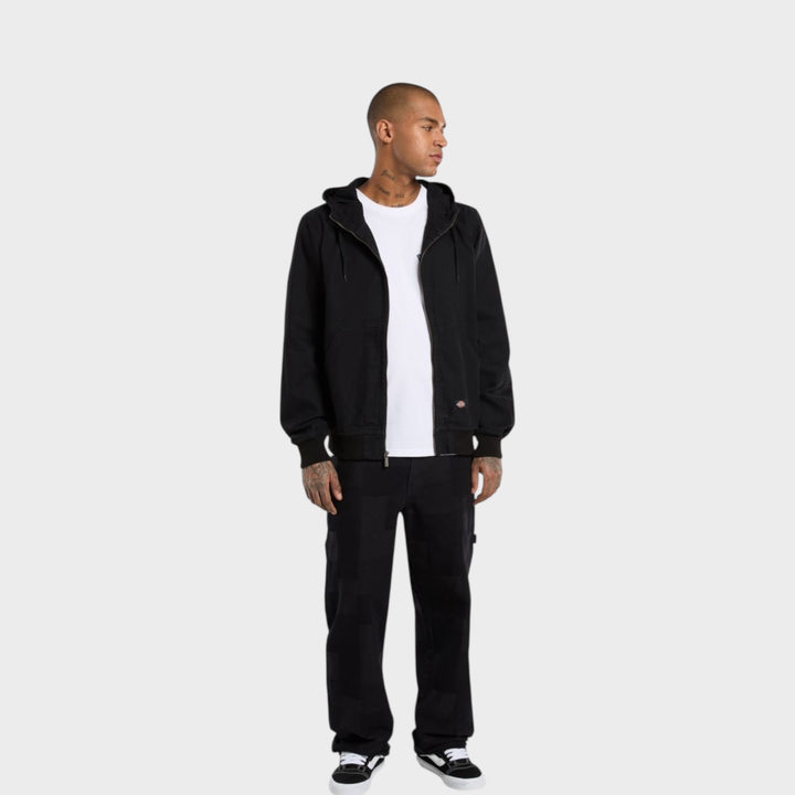 Dickies Hilham Hooded Canvas Jakke I Sort