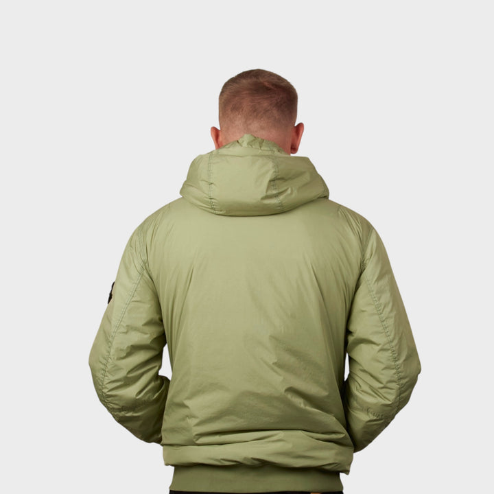 Stone Island Garment Crinkle Reps Jacket In Green